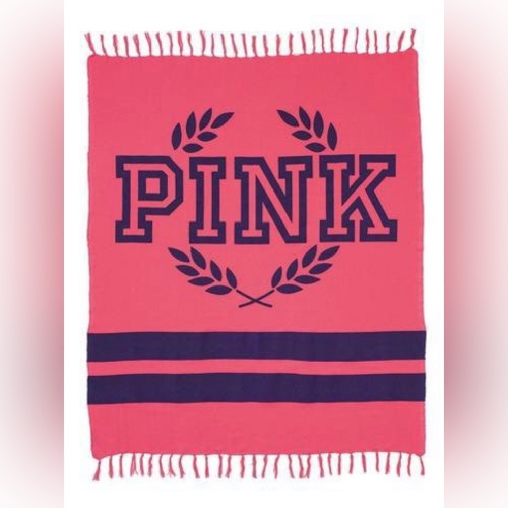 VICTORIA'S SECRET PINK BOYFRIEND LARGE BLANKET IN PINK